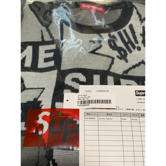 Supreme(シュプリーム)の込み supreme Cartoon Sweater XL 20ss  メンズのトップス(ニット/セーター)の商品写真