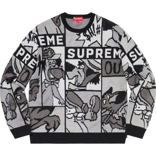 シュプリーム(Supreme)の込み supreme Cartoon Sweater XL 20ss (ニット/セーター)