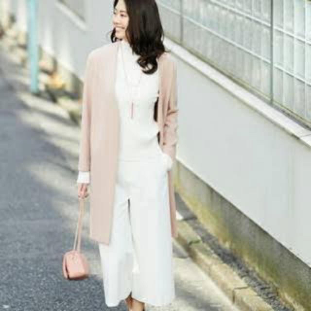 早割半額????Loungedress????ノーカラーコートpink beigeGU