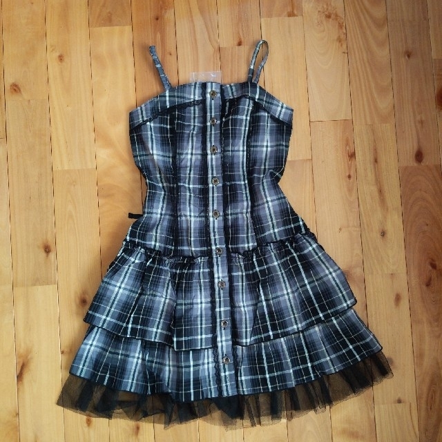 ニッセン(ニッセン)のチェックワンピース　150cm　新品 キッズ/ベビー/マタニティのキッズ服女の子用(90cm~)(ワンピース)の商品写真