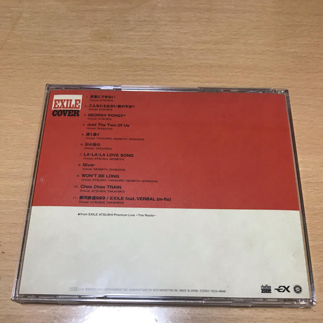 EXILE(エグザイル)の★EXILE★CDアルバム「EXILE COVER」 エンタメ/ホビーのCD(ポップス/ロック(邦楽))の商品写真