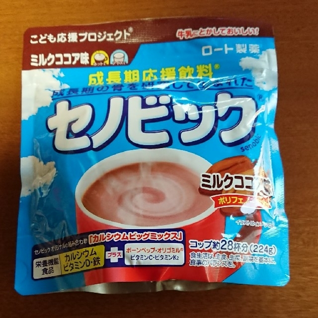 ロート製薬(ロートセイヤク)のセノビックミルクココア(お得サイズ) 食品/飲料/酒の食品(野菜)の商品写真