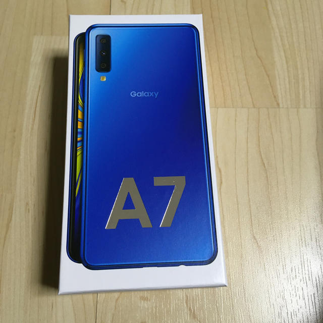 galaxy A7 ブルー ほぼ新品 - スマートフォン本体