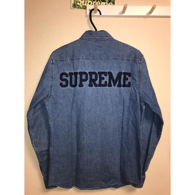 Supreme 16SS Denim Zip Shirt デニムシャツ