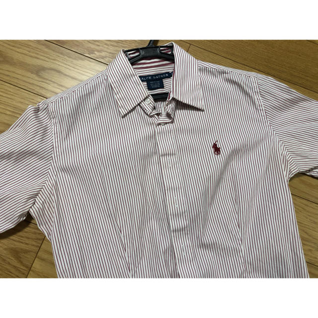 Ralph Lauren(ラルフローレン)のラルフローレン　五分袖　ボーダーシャツ　レディス品　春服 レディースのトップス(シャツ/ブラウス(半袖/袖なし))の商品写真