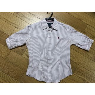 ラルフローレン(Ralph Lauren)のラルフローレン　五分袖　ボーダーシャツ　レディス品　春服(シャツ/ブラウス(半袖/袖なし))