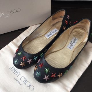 ジミーチュウ(JIMMY CHOO)のジミーチュウ星スタッズ フラットシューズ(ハイヒール/パンプス)