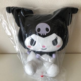 マイメロディ(マイメロディ)の非売品！マイメロディ ぺたんとお座り　ベーシック　BIG ぬいぐるみ クロミ(ぬいぐるみ)