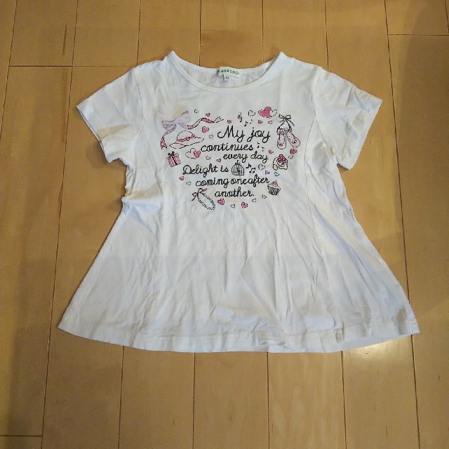 3can4on(サンカンシオン)の3can4on AラインTシャツ130㎝ キッズ/ベビー/マタニティのキッズ服女の子用(90cm~)(Tシャツ/カットソー)の商品写真