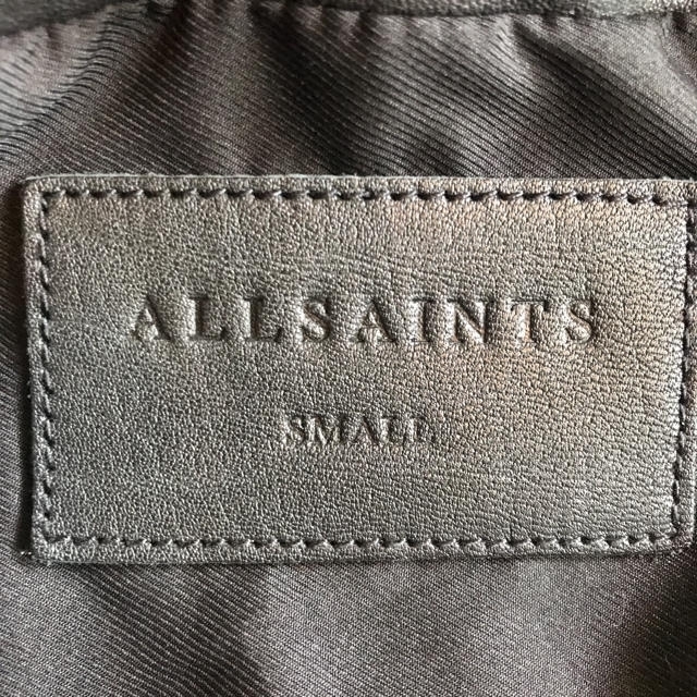 All Saints(オールセインツ)の本革レザージャケット ライダースジャケット　オールセインツ　ブラック　黒 メンズのジャケット/アウター(レザージャケット)の商品写真