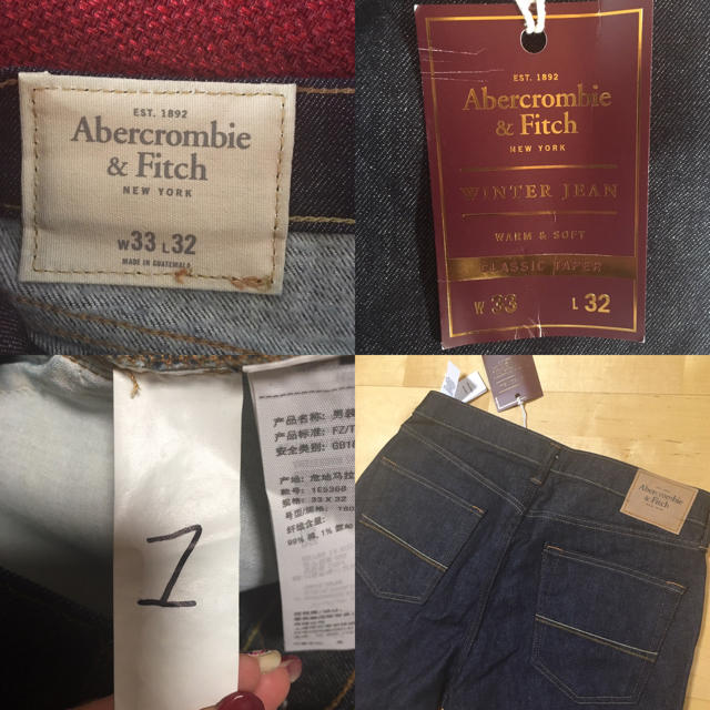 Abercrombie&Fitch(アバクロンビーアンドフィッチ)の【新品】アバクロ★メンズデニムパンツ★ メンズのパンツ(デニム/ジーンズ)の商品写真