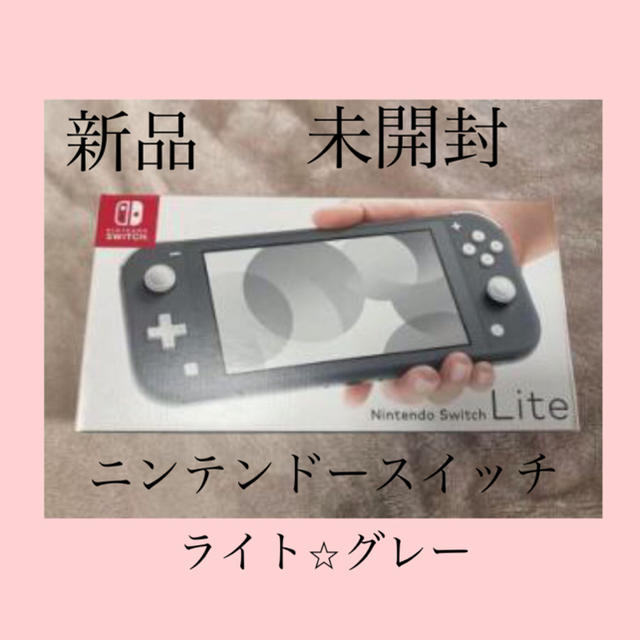 Nintendo Switch(ニンテンドースイッチ)のニンテンドースイッチ⭐︎ライト　グレー エンタメ/ホビーのゲームソフト/ゲーム機本体(家庭用ゲーム機本体)の商品写真