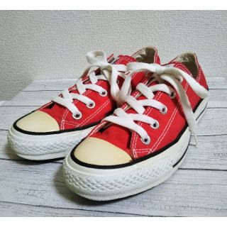 コンバース(CONVERSE)のCONVERSE   ALL STAR  レッドカラー　22.5cm　訳あり(スニーカー)