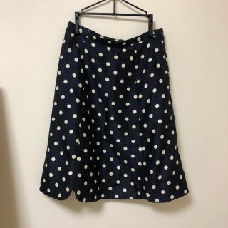 イエナ(IENA)のドットスカート👗M(ひざ丈スカート)