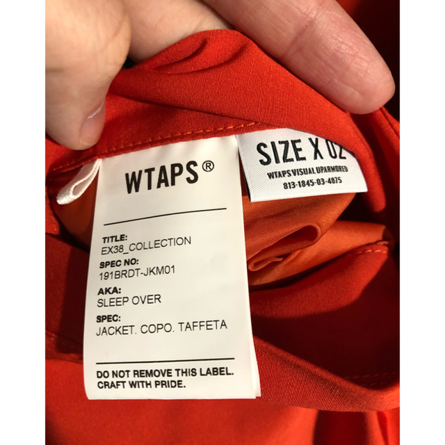 W)taps(ダブルタップス)のWTAPS 19ss SLEEP OVER メンズのジャケット/アウター(ミリタリージャケット)の商品写真