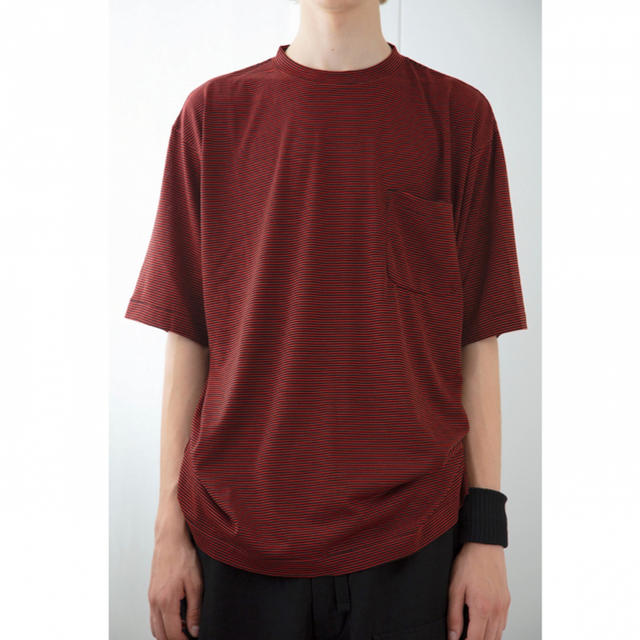 comoli 22ss ウール天竺 Tシャツ BORDER サイズ2