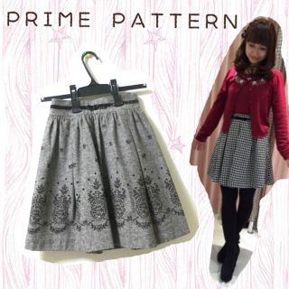 プライムパターン(PRIME PATTERN)のプライムパターン♡刺繍スカート(ミニスカート)