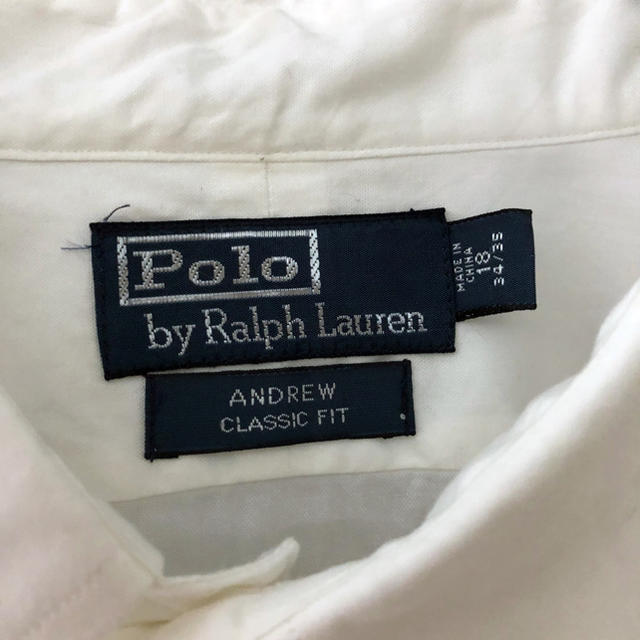 Ralph Lauren(ラルフローレン)の【激レア】90s ポロラルフローレン ホワイト ビッグサイズ  シャツ メンズのトップス(シャツ)の商品写真