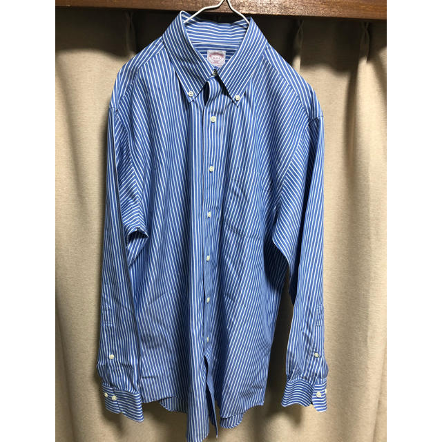 Brooks Brothers(ブルックスブラザース)の美中古品　Brooks Brothers ストライプ　シャツ　L comoli メンズのトップス(シャツ)の商品写真