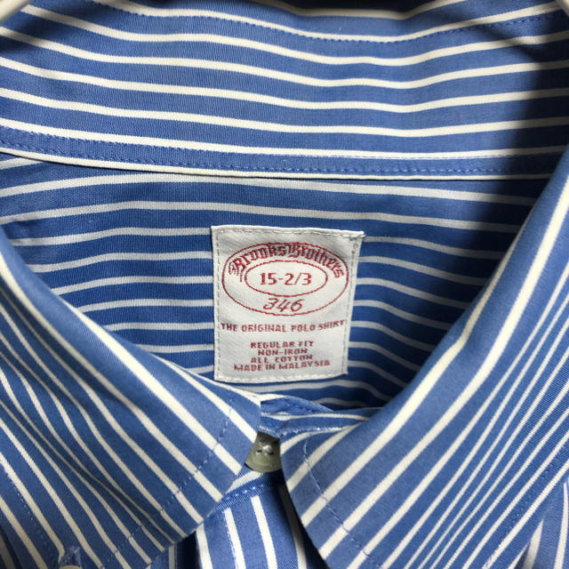 Brooks Brothers(ブルックスブラザース)の美中古品　Brooks Brothers ストライプ　シャツ　L comoli メンズのトップス(シャツ)の商品写真