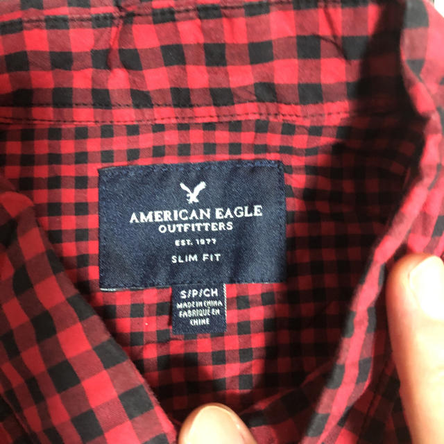 American Eagle(アメリカンイーグル)のAmerican Eagle アメリカンイーグル チェックシャツ Sサイズ メンズのトップス(シャツ)の商品写真