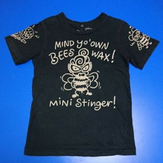 ヒステリックミニ(HYSTERIC MINI)のヒステリックミニ 黒地Tシャツ 120cm(Tシャツ/カットソー)