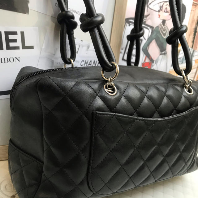 CHANELカンボンライン♡ボーリングバッグ♡ブラック 2