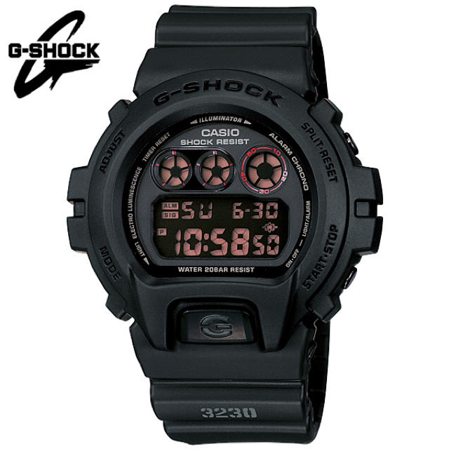 G-SHOCK(ジーショック)のg−shock＊DW−6900＊マットブラックレッドアイ メンズの時計(腕時計(デジタル))の商品写真