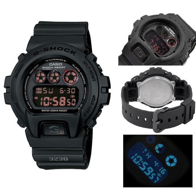 G-SHOCK(ジーショック)のg−shock＊DW−6900＊マットブラックレッドアイ メンズの時計(腕時計(デジタル))の商品写真
