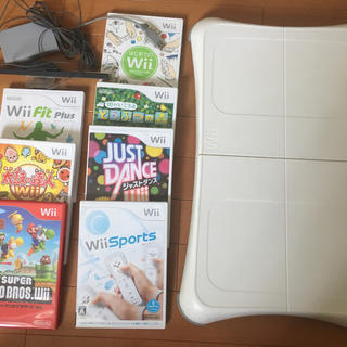 ウィー(Wii)のwii 本体、ボード、ソフトセット(家庭用ゲームソフト)