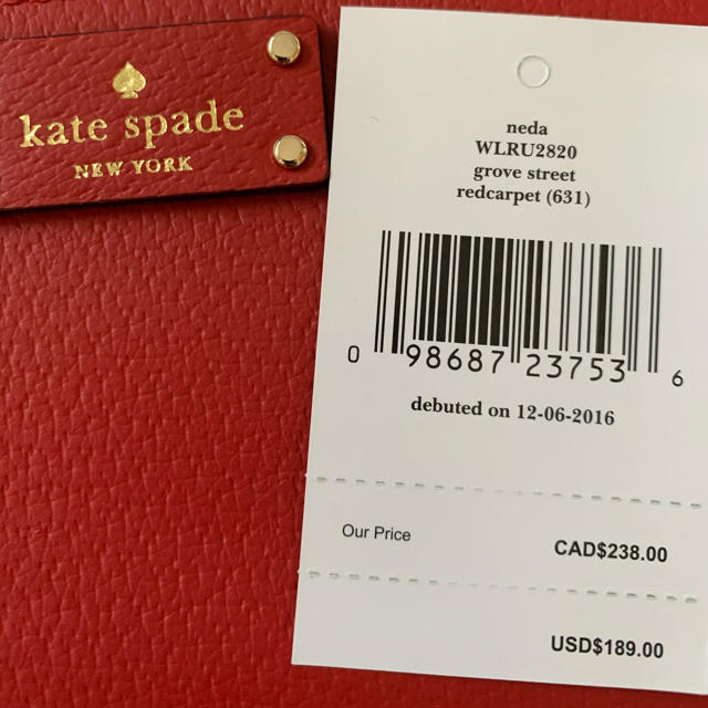 kate spade new york(ケイトスペードニューヨーク)のspade ケイトスペード 長財布 レディースのファッション小物(財布)の商品写真