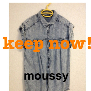 マウジー(moussy)のmoussy ケミカル スリーブ シャツ(シャツ/ブラウス(半袖/袖なし))