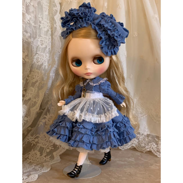 💙アリス風オールドブルードレス ブライス アリス服の通販 by 💙アリス風オールドブルードレス ブライス アリス服の通販 by