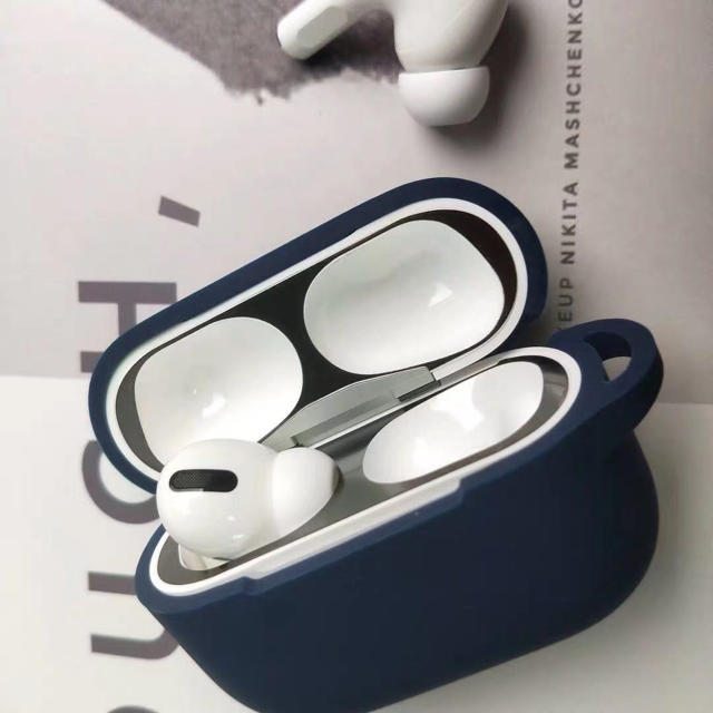 AirPods Pro ダストガード ブラック スマホ/家電/カメラのスマホアクセサリー(保護フィルム)の商品写真