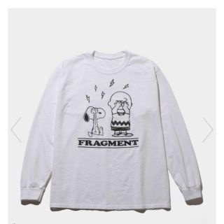 フラグメント(FRAGMENT)のfragment×PEANUTS ロンT 白　サイズL新品未使用　(Tシャツ/カットソー(七分/長袖))