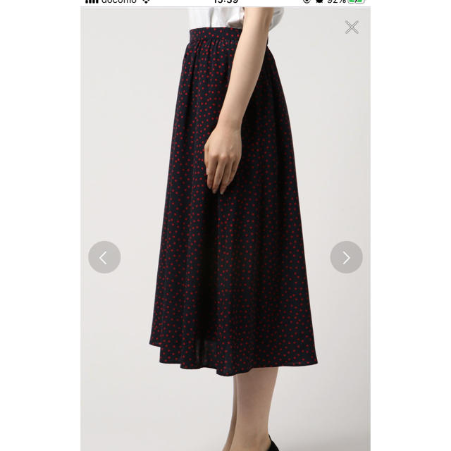 TOMORROWLAND(トゥモローランド)のアルアバイル✨ドットスカート レディースのスカート(ひざ丈スカート)の商品写真