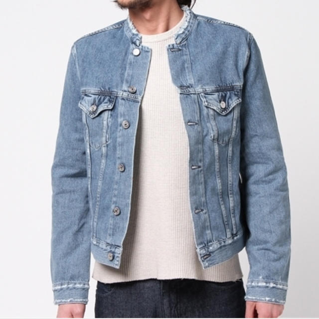ACNE - acne studios ノーカラーデニムジャケットの通販 by わ shop
