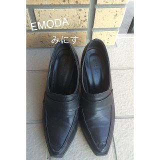 エモダ(EMODA)のEMODA  スクエアカットローファー(ローファー/革靴)