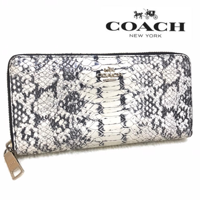 COACH - 【COACH】長財布/コーチ/パイソン/型押し/財布/レディース ...