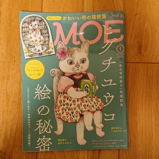 ハクセンシャ(白泉社)のMOE (モエ) 2019年 01月号 付録シール付き(アート/エンタメ/ホビー)