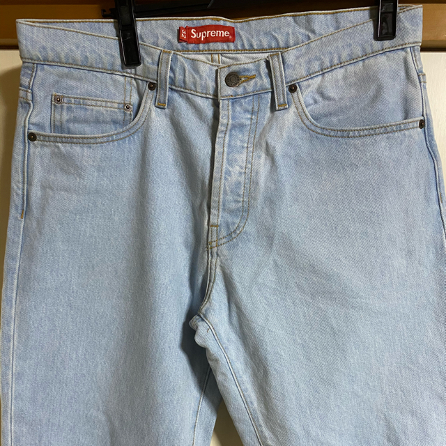 supreme washed regular jean デニム