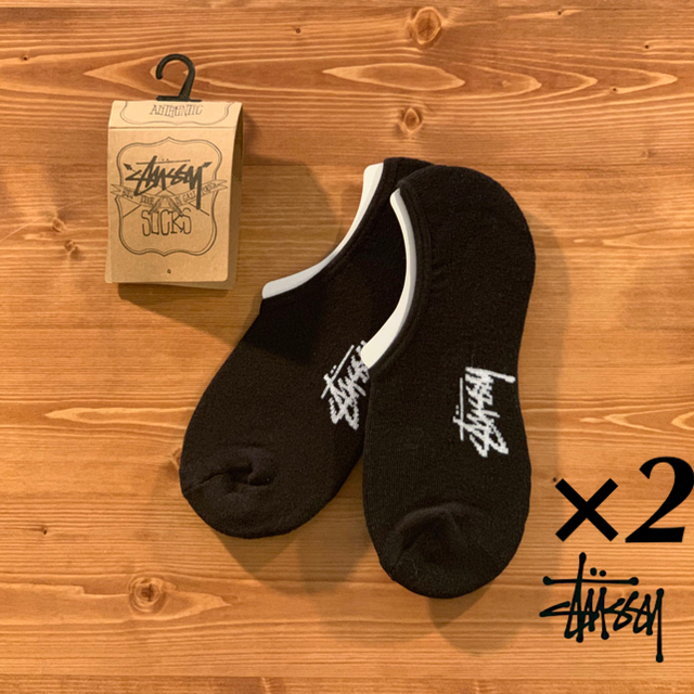 STUSSY(ステューシー)の◎海外限定◎ STUSSY ストックロゴ ソックス 3足セット メンズのレッグウェア(ソックス)の商品写真