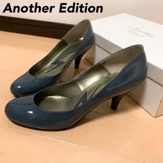 アナザーエディション(ANOTHER EDITION)のAnother Edition♡ラウンドトゥパンプス ダークグレー 23cm(ハイヒール/パンプス)