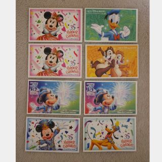 ディズニー(Disney)の【使用済み】ディズニーチケット8枚(遊園地/テーマパーク)