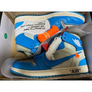 ナイキ(NIKE)のNIKE×off white “the ten” AJ1high UNC再出品(スニーカー)