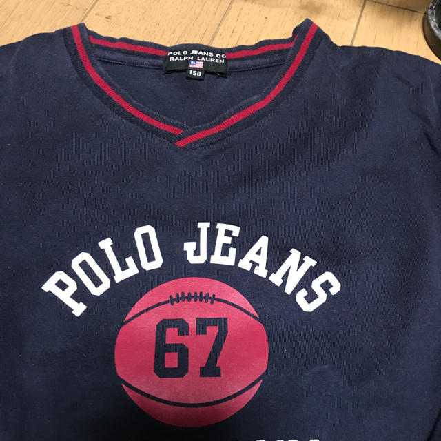 POLO RALPH LAUREN(ポロラルフローレン)のポロラルフローレンの長袖Tシャツ 150 ネイビー キッズ/ベビー/マタニティのキッズ服男の子用(90cm~)(Tシャツ/カットソー)の商品写真