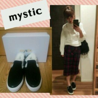 ミスティック(mystic)の【新品】mystic＊あいのり桃♪３７箱無し(スリッポン/モカシン)