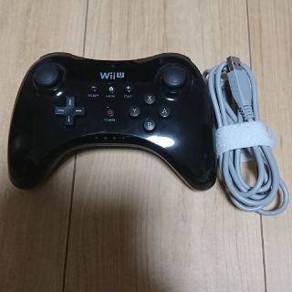 ウィーユー(Wii U)の【動作確認済】WiiU プロコントローラー クロ(家庭用ゲーム機本体)