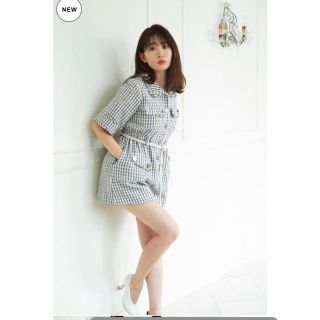 スナイデル(SNIDEL)のher lip to♥︎Summer Tweed Playsuit  (オールインワン)