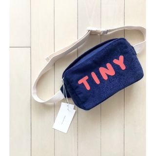 コドモビームス(こども ビームス)の新品✦1点のみ tinycottons TINYロゴ パイル地 ボディバッグ(ポシェット)